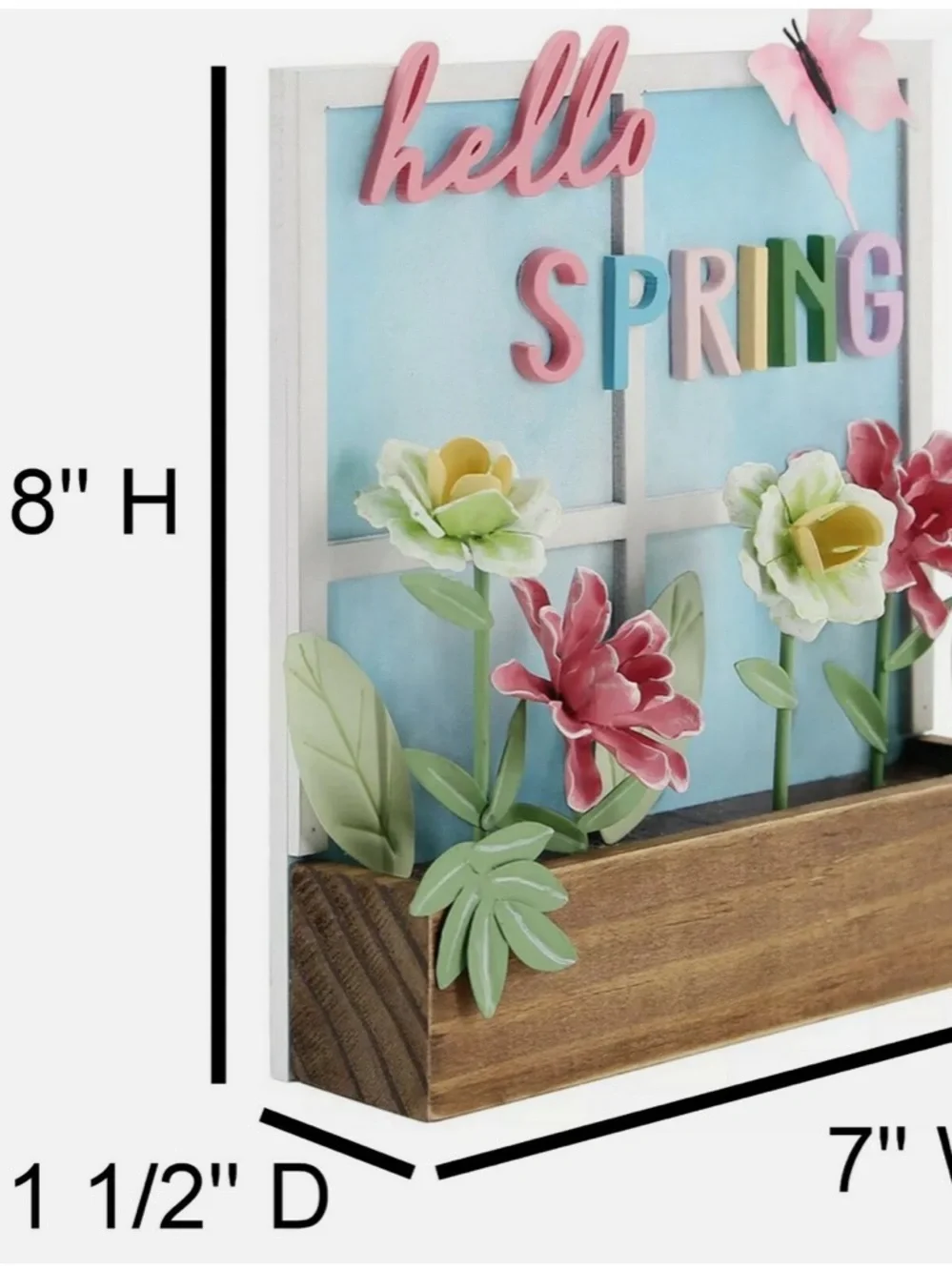 Celebrate Easter Together Hello Spring Flowers Butterfly Easter Table Decor